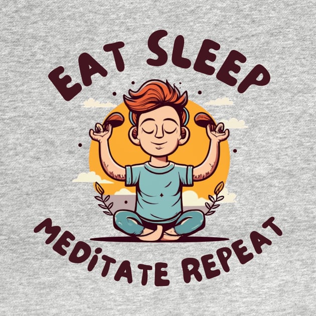 Eat sleep meditation repeat by IOANNISSKEVAS